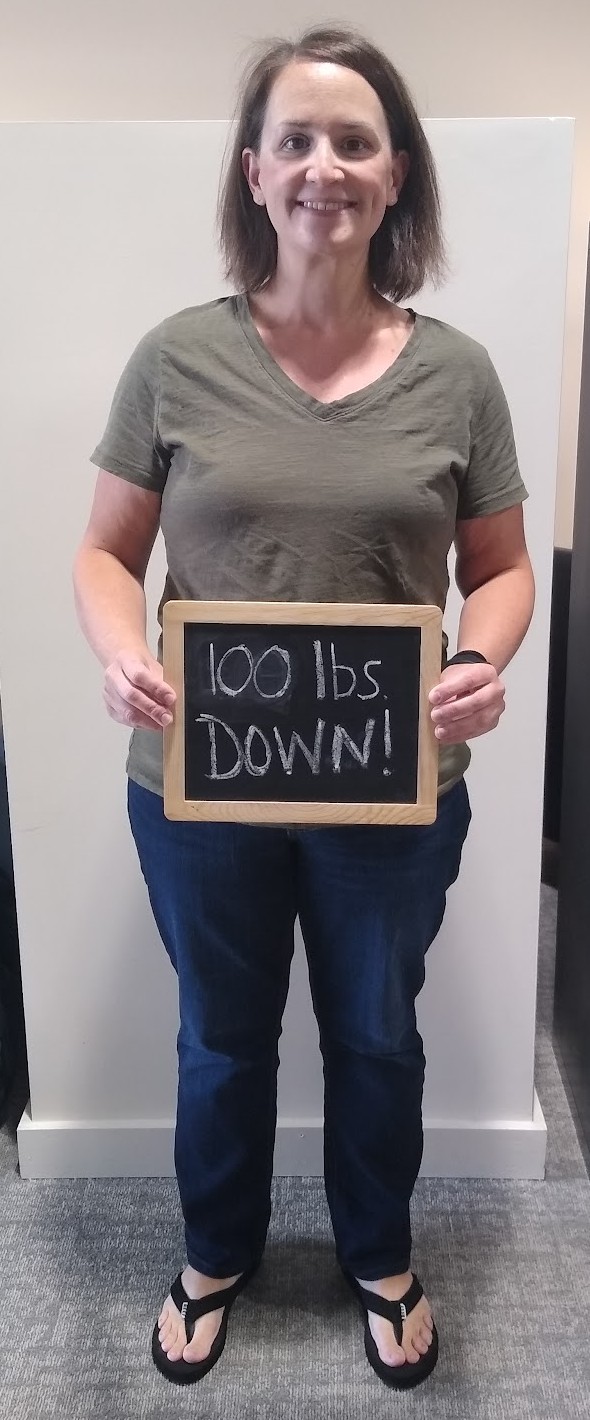 Whitney P after PHD Weight Loss, Down 100 lbs in 63 weeks