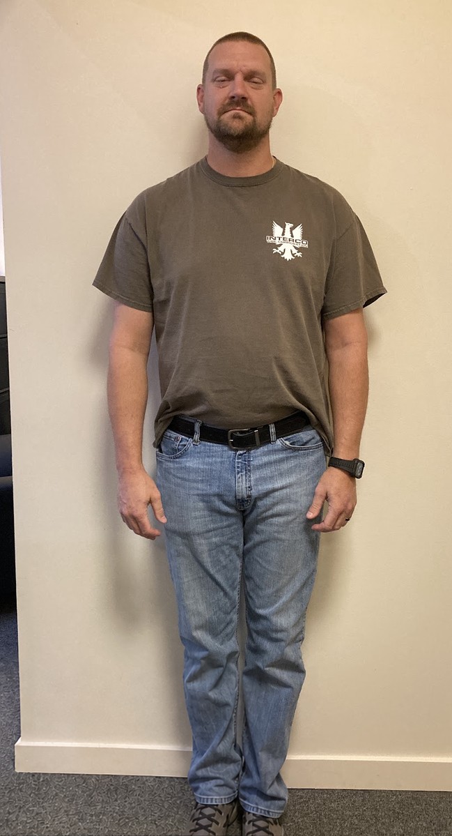 David before PHD Weight Loss